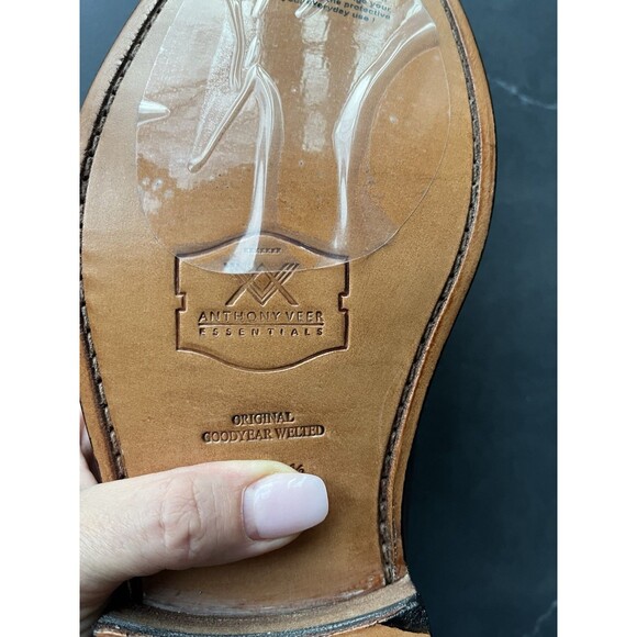 New Anthony Veer Gerry Penny Loafers Slip On Shoes Wine Men Leather Sz 9 Lite main image 4